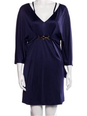 GUCCI V-Neck Shift Mini Dress